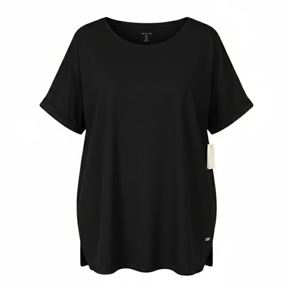 NWT Amazon Essentials Black Women's Relaxed-Fit Crewneck T-Shirt - Size XLarge